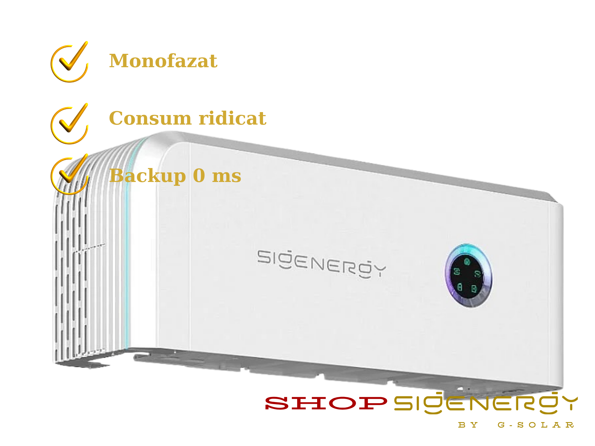 79 SigenStor BAT 9.04 kwh+Invertor Sigenergy SigenStor 10.00 kW ALL IN ONE + Sigen Gateway (BackUp 0ms) – monofazat - imagine 1